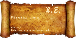 Mireisz Emma névjegykártya